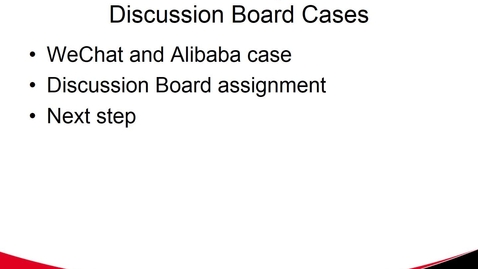 Thumbnail for entry Discussion Board Cases