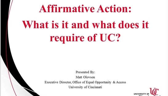 Affirmative Action 11.28.16 Part 1 Success Factors Ask-the-Expert