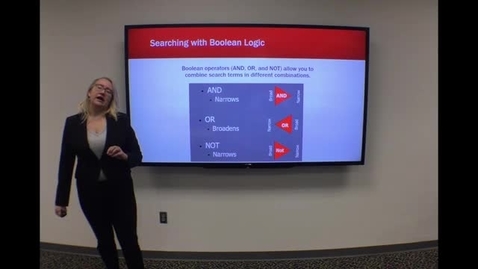 Thumbnail for Boolean Logic - Clip from HSL Introduction to Literature Searching