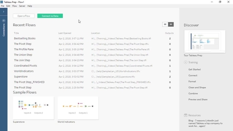 Thumbnail for 1.2b Tableau Preparation Interface