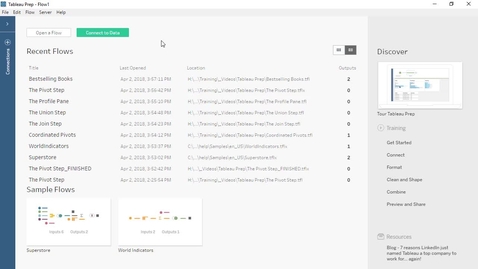 Thumbnail for entry 1.2b Tableau Preparation Interface