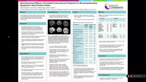 Thumbnail for entry Chandwani, R. Neurostructural Effects of Postnatal Corticosteroid Treatment for Bronchopulmonary Dysplasia in Very Preterm Infants.