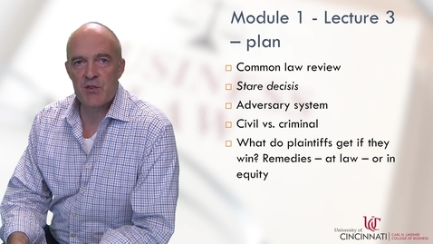 Thumbnail for BLAW2080 Module 1 Lecture 3