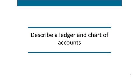 Thumbnail for Accounting 7012 Module 2 L2 Chart of the Accounts