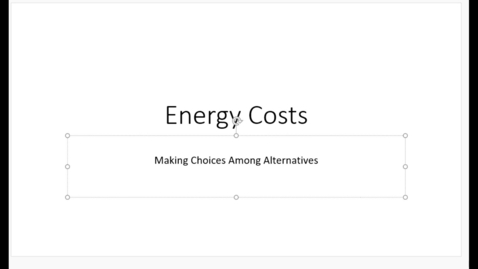 Thumbnail for entry Energy Costs