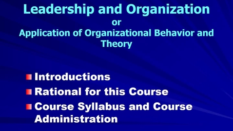 Thumbnail for MGMT 7014 Mgmt 7014 session 1 2016 revised on-line introductions narrated