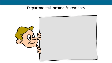 Thumbnail for entry Accounting 7012 Module 11 L3 Departmental Income Statements