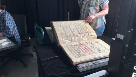 Thumbnail for entry Digitization of an Oversized Choir Psalter from the Classics Library