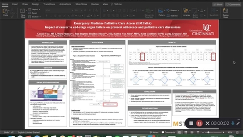 Thumbnail for entry Yin, C., Emergency Medicine Palliative Care Access (EMPallA): Impact of cancer vs end-stage organ failure on protocol adherence and palliative care discussions