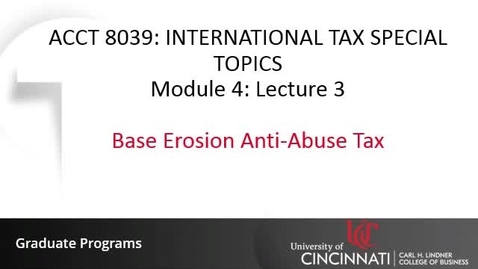 Thumbnail for Base Erosion Anti-Abuse Tax (BEAT)