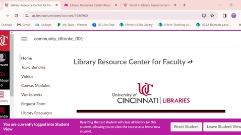 Thumbnail for entry Library Resources for Faculty Demo