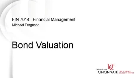 Thumbnail for entry Bond Valuation