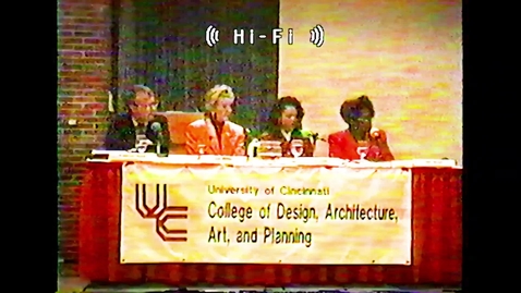 Thumbnail for entry 1989 DAAP Lecture Series : Envisioning Alternative Worlds - Sex, Lies, and Advertising Panel Discussion - Liz Miller, Fredrick Russ, Gina Ross, &amp; Bev Smith