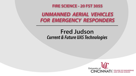 Thumbnail for UAV's for Emergency Responders 4-1