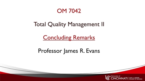Thumbnail for OM742 Concluding Remarks