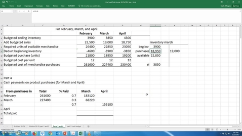 Thumbnail for entry Prof Lead Prob 20-7B part 2 solution