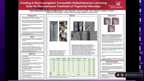 Thumbnail for entry Ramanathan, V, Creating A Neuronavigation Compatible Radiofrequency Lesioning Atlas for Percutaneous Treatment of Trigeminal Neuralgia.