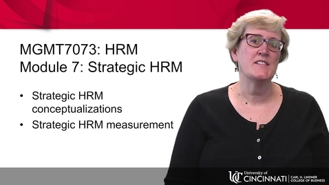 Thumbnail for MGMT 7073 - Module 7 Introduction