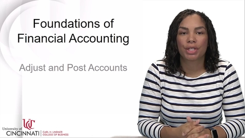Thumbnail for entry ACCT2081 Foundations of Accounting - Adjust and Post Accounts.mp4