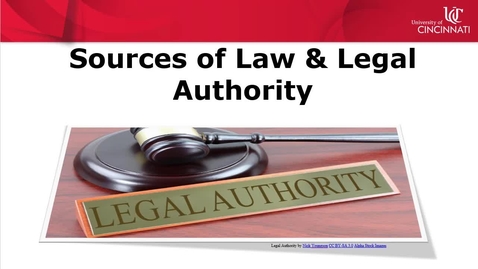 Thumbnail for Introduction to Sources of Law &amp; Legal Authority Video Part 2: Hierarchy of Case Law