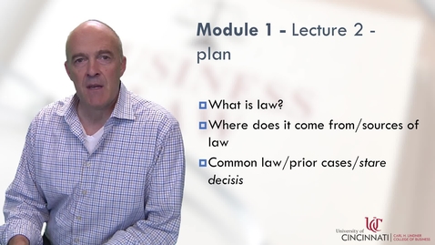 Thumbnail for BLAW2080 Module 1 Lecture 2