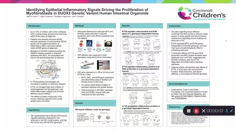 Thumbnail for HuronA_Identifying Epithelial Inflammatory Signals Driving the Proliferation of Myofibroblasts in DUOX2 Genetic Variant Human Intestinal Organoids