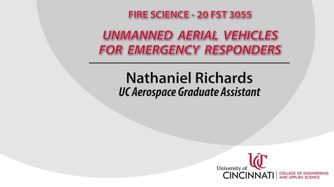 Thumbnail for UAV's for Emergency Responders 2-2