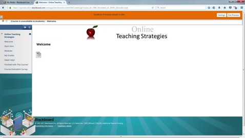 Thumbnail for Welcome to Online Teaching Strategies
