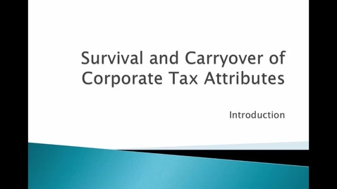 Thumbnail for entry Tax Attributes