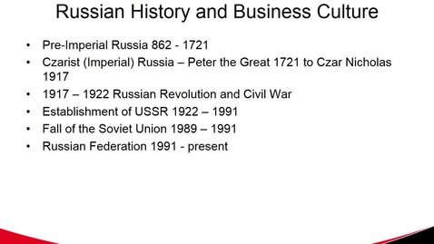 Thumbnail for Russia Part 1