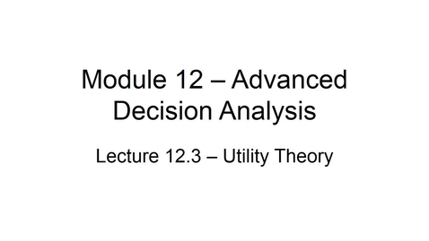 Thumbnail for entry BANA 2082 White L12-3 Utility Theory