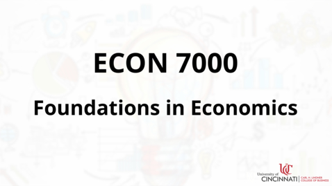 Thumbnail for Econ 7000 Course Introduction
