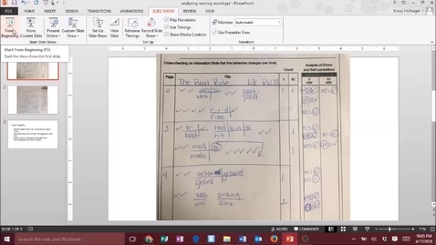 Thumbnail for entry LSLS 2005 MSV Analysis Assignment Explained