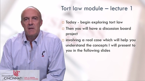 Thumbnail for BLAW2080_Tort Law Lecture 1
