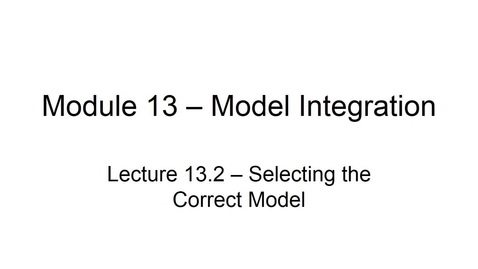 Thumbnail for BANA 2082 White L13-2 Selecting the Correct Model