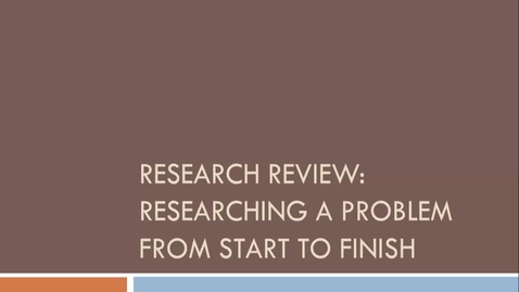 Thumbnail for Researching a Problem from Start to Finish Video Part 3: Annotated Codes -- by Susan Boland