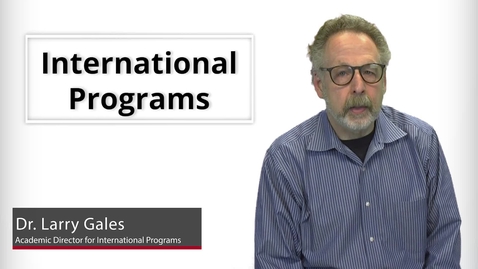 Thumbnail for entry Program Presentations - International Programs