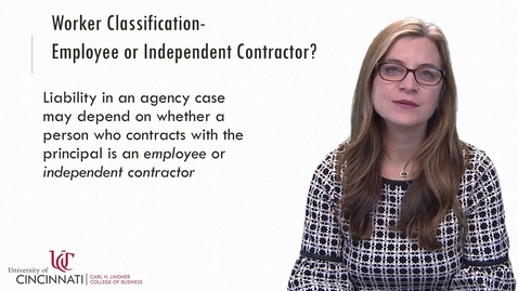 Thumbnail for BLAW2080 Module 13 Worker Classification