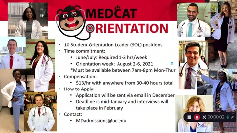Thumbnail for entry Summer_Opportunities_Presentation__MedCat_Student_Orientation_Leader_Description