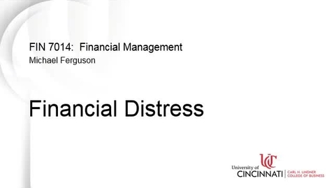Thumbnail for entry Financial Distress