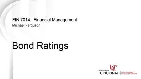 Thumbnail for entry Bond Ratings