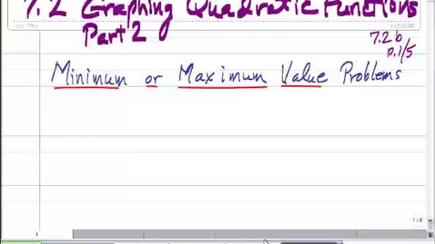 Thumbnail for 7.2 Video Part 2