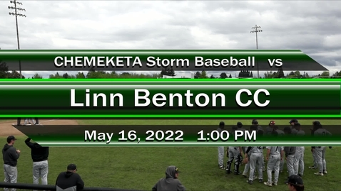 Thumbnail for entry 05-16-22 - Men's Storm Baseball vs. LBCC