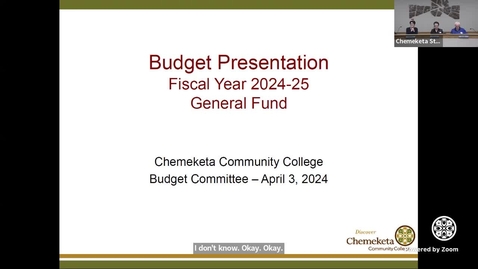 Thumbnail for entry .4.3.24 Chemeketa Budget Committee Meeting