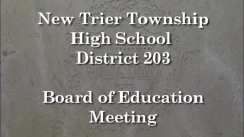 Thumbnail for entry NTHS Board of Ed Mtg 11-19-2018