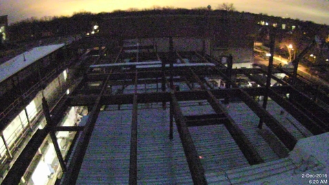 Thumbnail for December 2016 Facilities Camera Timelapse