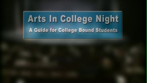 Thumbnail for entry Arts In College Night 9-21-2015