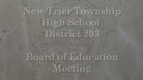 Thumbnail for entry NTHS Board of Ed Mtg 3-19-2018
