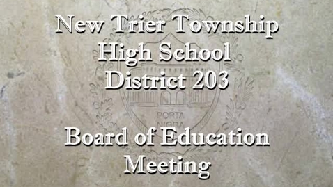 Thumbnail for entry NTHS Board of Ed Mtg 1-21-20