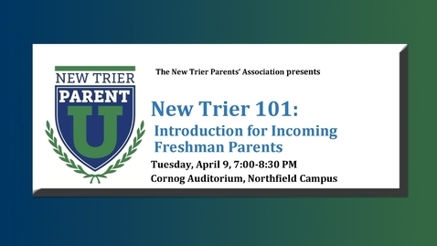 Thumbnail for New Trier 101.   Presented 4-9-2024.
